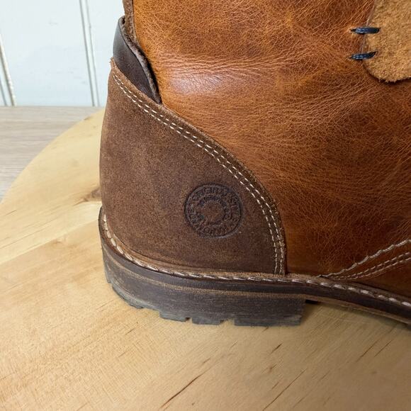 Bull Boxer Leather Boots Mens 41 EU/8 US Brown Ankle Western Business Casual - Picture 5 of 16